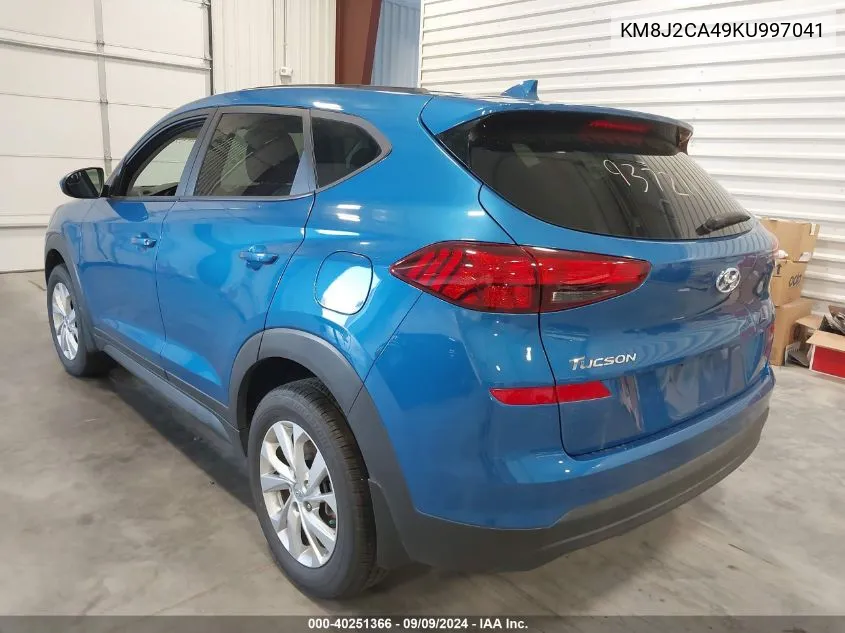 2019 Hyundai Tucson Se VIN: KM8J2CA49KU997041 Lot: 40251366