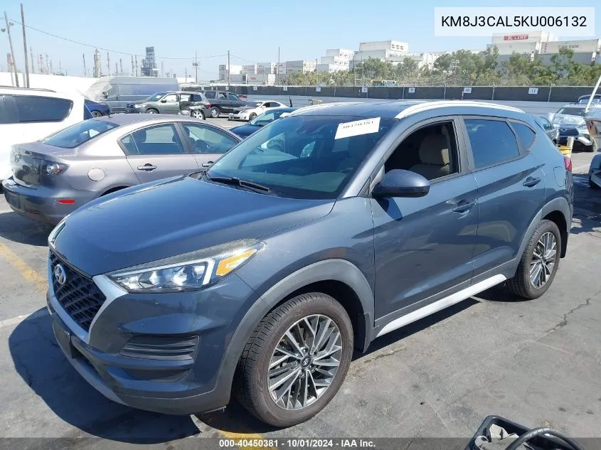 2019 Hyundai Tucson Sel VIN: KM8J3CAL5KU006132 Lot: 40450381