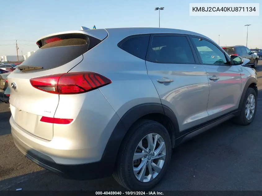 2019 Hyundai Tucson Se VIN: KM8J2CA40KU871134 Lot: 40459040