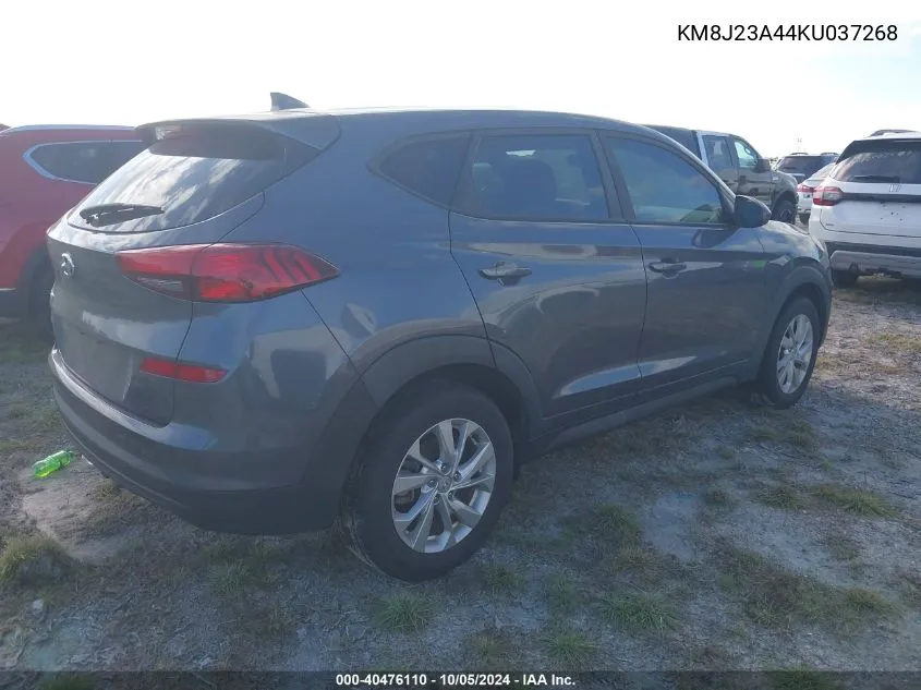 2019 Hyundai Tucson Se VIN: KM8J23A44KU037268 Lot: 40476110