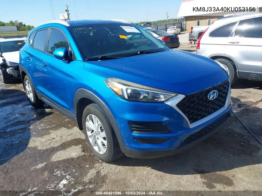 2019 Hyundai Tucson Value VIN: KM8J33A40KU053156 Lot: 40481096