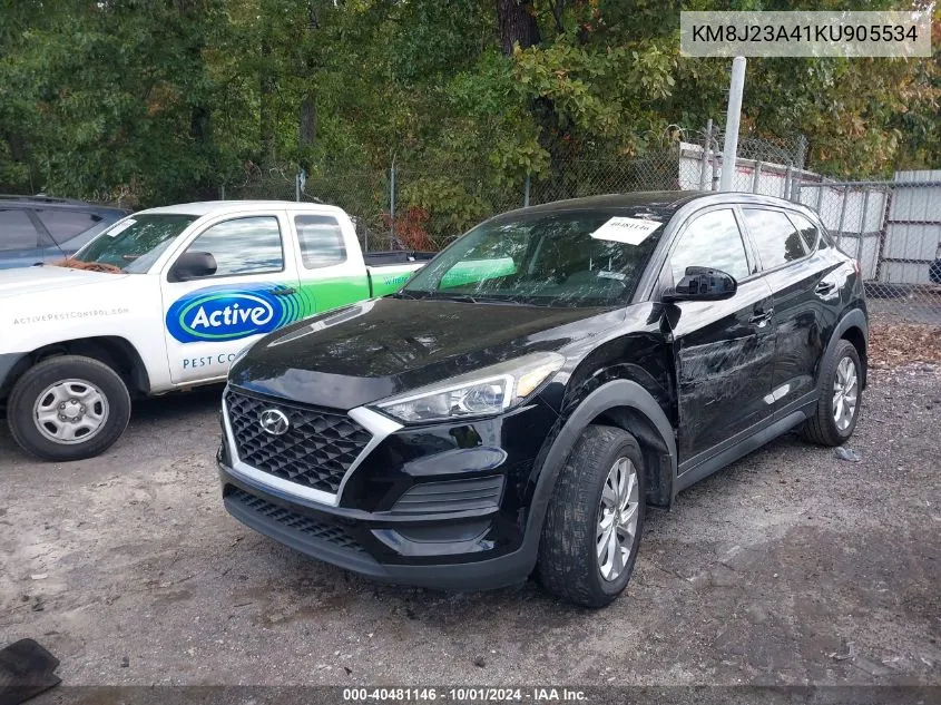 2019 Hyundai Tucson Se VIN: KM8J23A41KU905534 Lot: 40481146