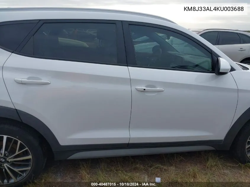 KM8J33AL4KU003688 2019 Hyundai Tucson Sel