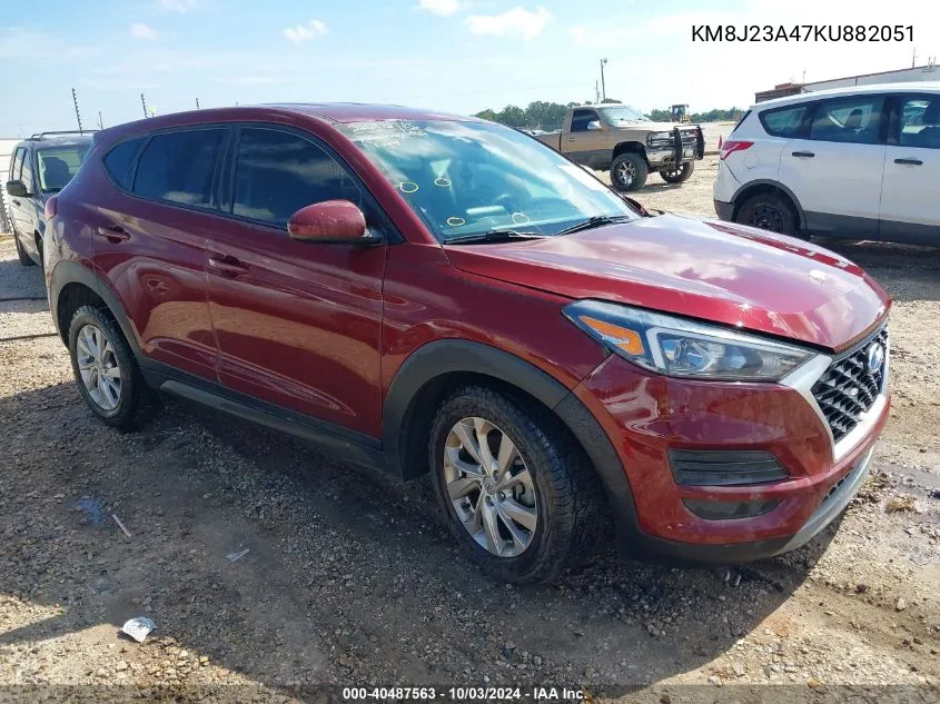 2019 Hyundai Tucson Se VIN: KM8J23A47KU882051 Lot: 40487563