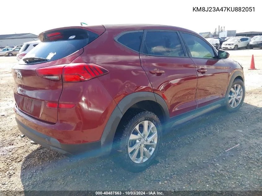 2019 Hyundai Tucson Se VIN: KM8J23A47KU882051 Lot: 40487563