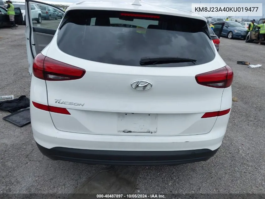 2019 Hyundai Tucson Se VIN: KM8J23A40KU019477 Lot: 40487897