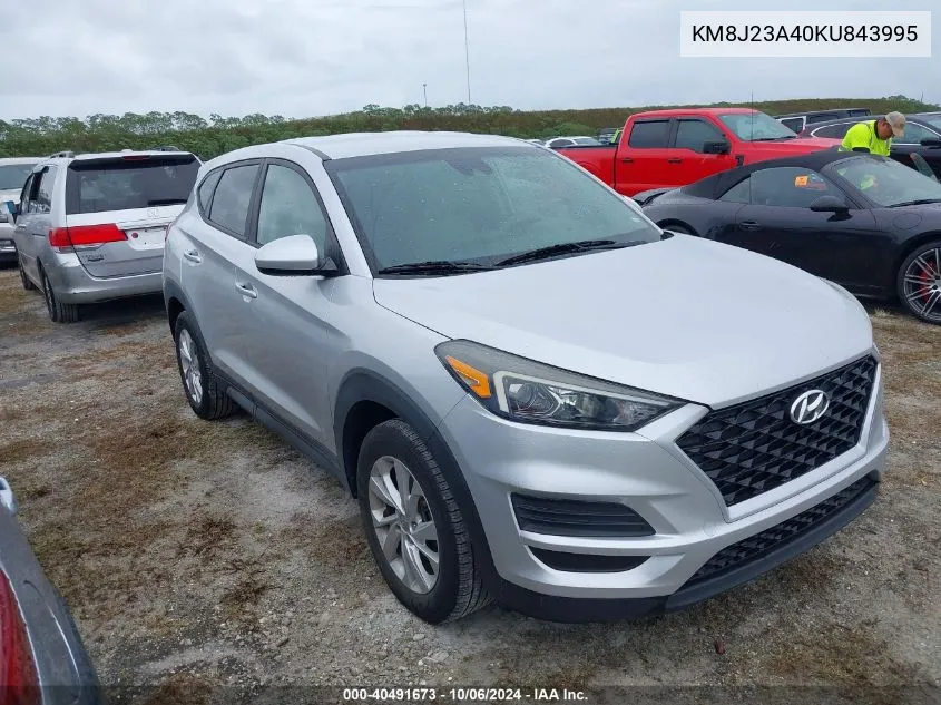 2019 Hyundai Tucson Se VIN: KM8J23A40KU843995 Lot: 40491673