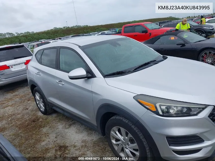 2019 Hyundai Tucson Se VIN: KM8J23A40KU843995 Lot: 40491673