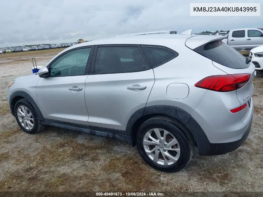 2019 Hyundai Tucson Se VIN: KM8J23A40KU843995 Lot: 40491673