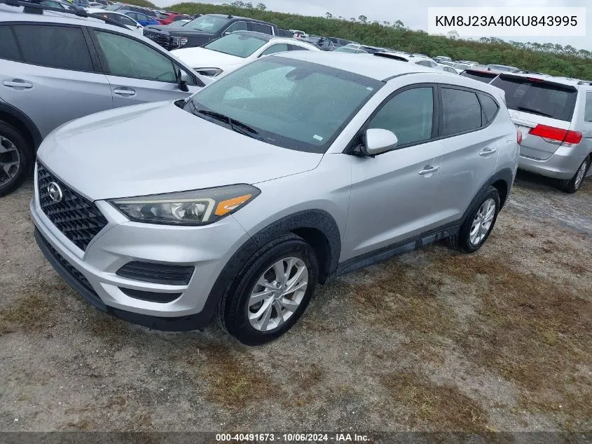 2019 Hyundai Tucson Se VIN: KM8J23A40KU843995 Lot: 40491673