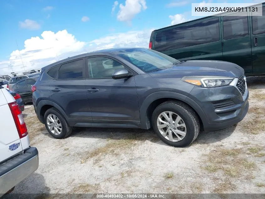 2019 Hyundai Tucson Se VIN: KM8J23A49KU911131 Lot: 40493402