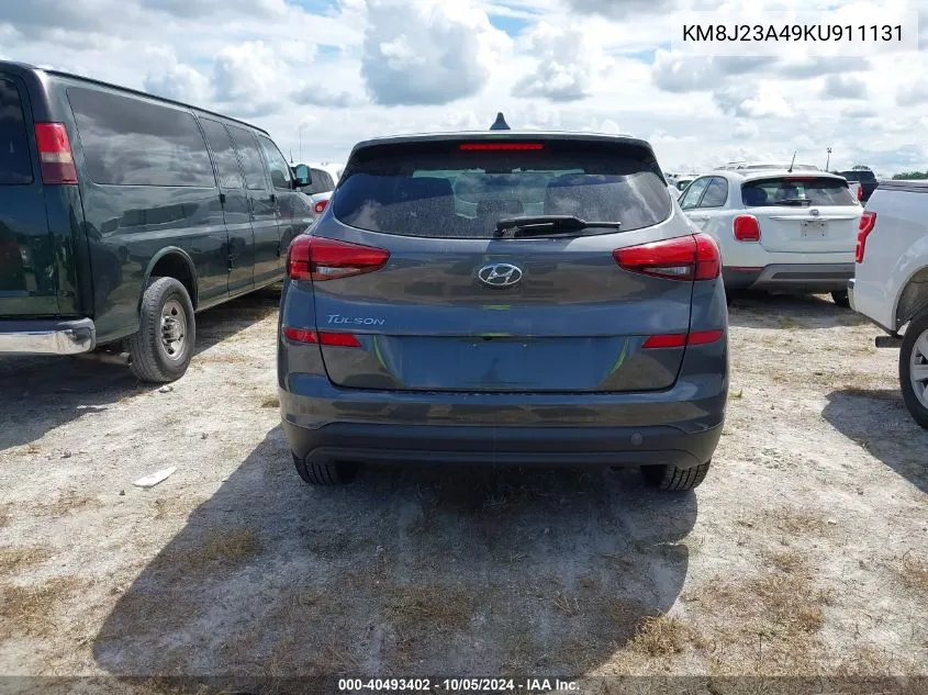 2019 Hyundai Tucson Se VIN: KM8J23A49KU911131 Lot: 40493402