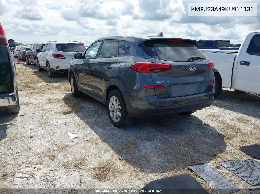 2019 Hyundai Tucson Se VIN: KM8J23A49KU911131 Lot: 40493402