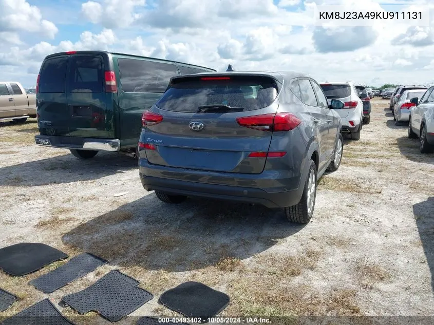 2019 Hyundai Tucson Se VIN: KM8J23A49KU911131 Lot: 40493402