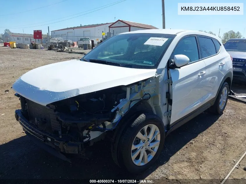 2019 Hyundai Tucson Se VIN: KM8J23A44KU858452 Lot: 40500374