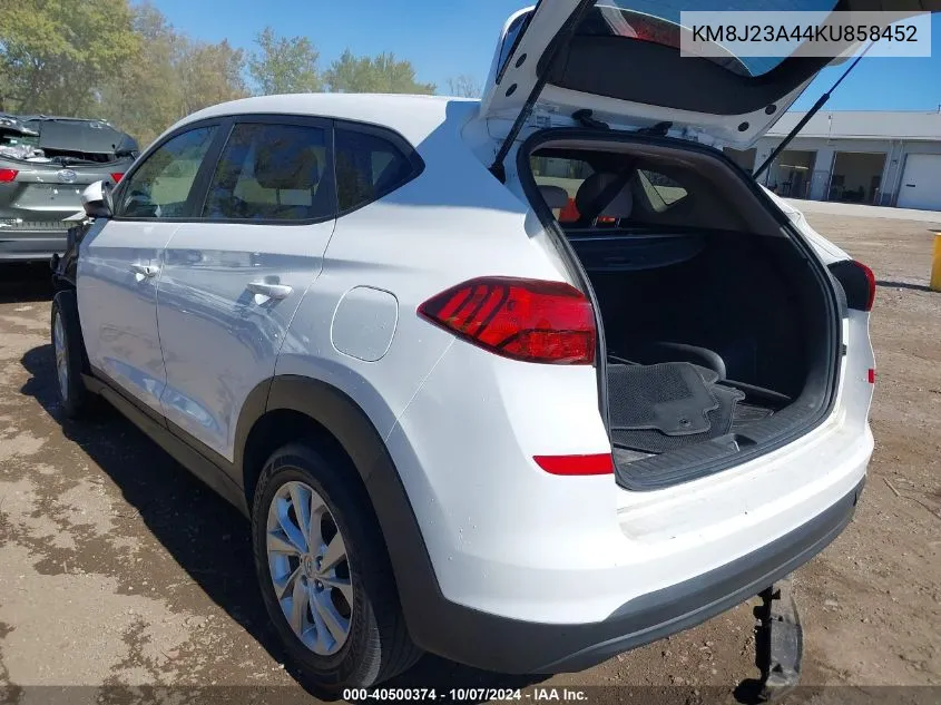 2019 Hyundai Tucson Se VIN: KM8J23A44KU858452 Lot: 40500374