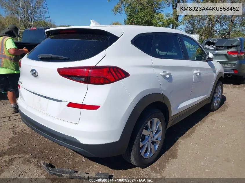 2019 Hyundai Tucson Se VIN: KM8J23A44KU858452 Lot: 40500374