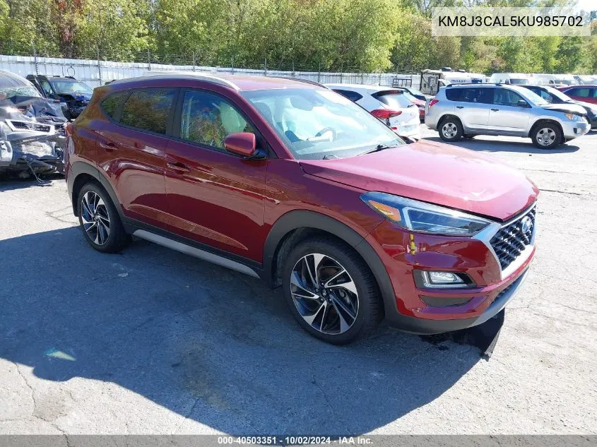 2019 Hyundai Tucson Sport VIN: KM8J3CAL5KU985702 Lot: 40503351