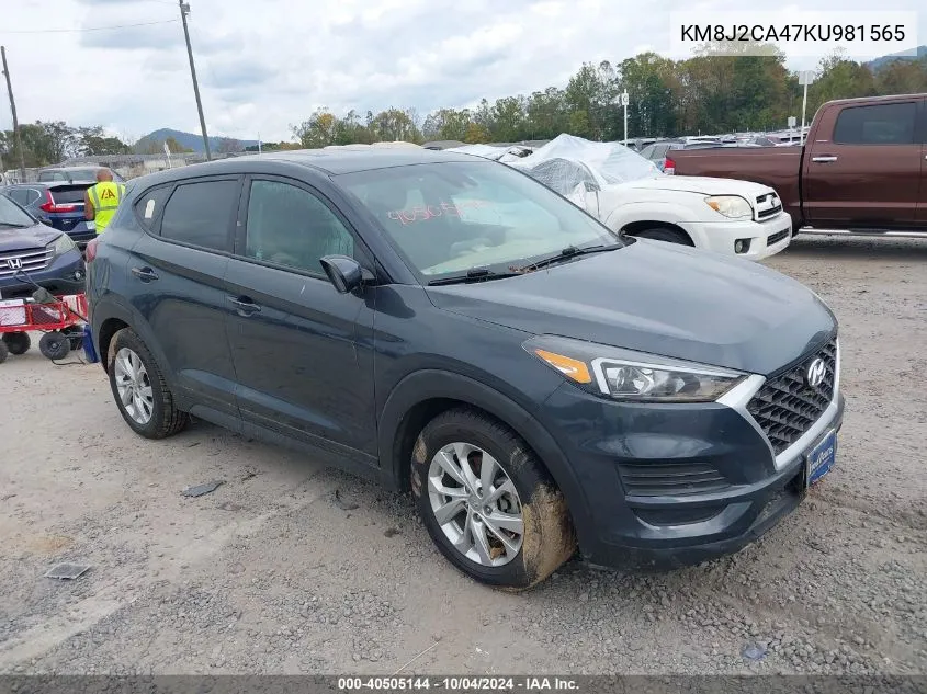 2019 Hyundai Tucson Se VIN: KM8J2CA47KU981565 Lot: 40505144