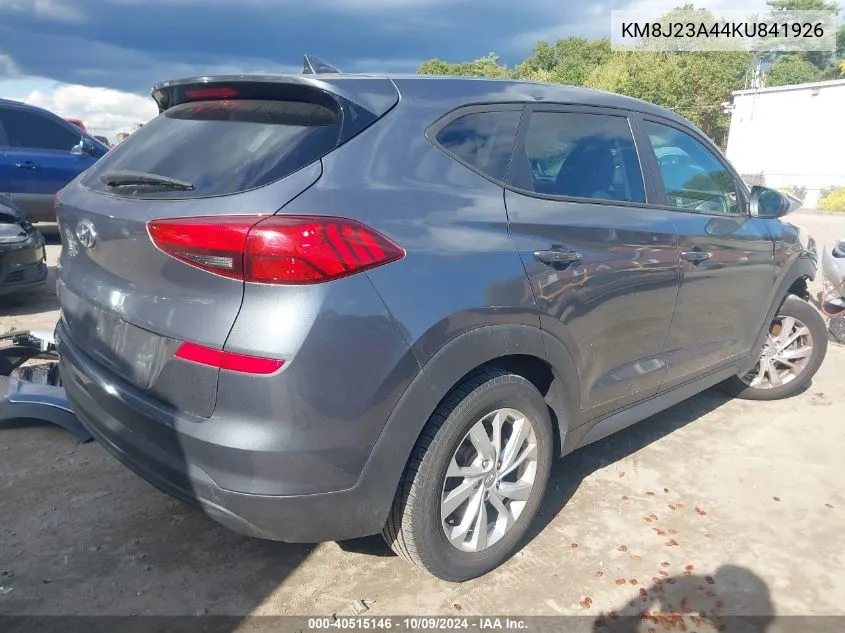 2019 Hyundai Tucson Se VIN: KM8J23A44KU841926 Lot: 40515146