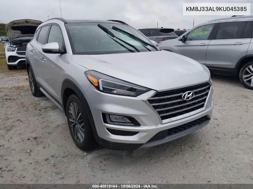 2019 Hyundai Tucson Ultimate VIN: KM8J33AL9KU045385 Lot: 40518164