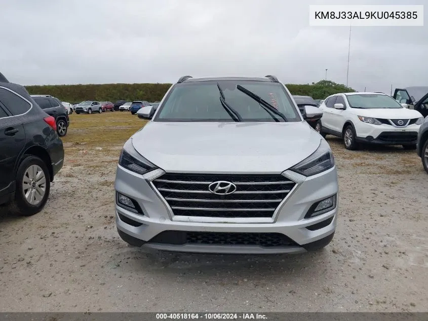 2019 Hyundai Tucson Ultimate VIN: KM8J33AL9KU045385 Lot: 40518164