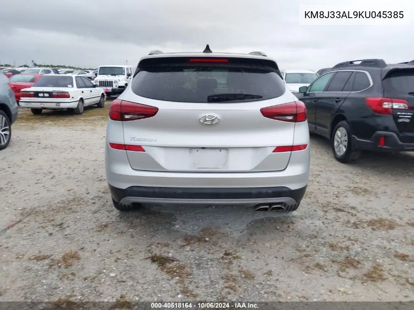 2019 Hyundai Tucson Ultimate VIN: KM8J33AL9KU045385 Lot: 40518164