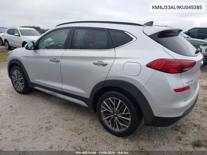 2019 Hyundai Tucson Ultimate VIN: KM8J33AL9KU045385 Lot: 40518164