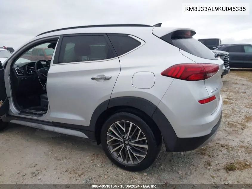 2019 Hyundai Tucson Ultimate VIN: KM8J33AL9KU045385 Lot: 40518164