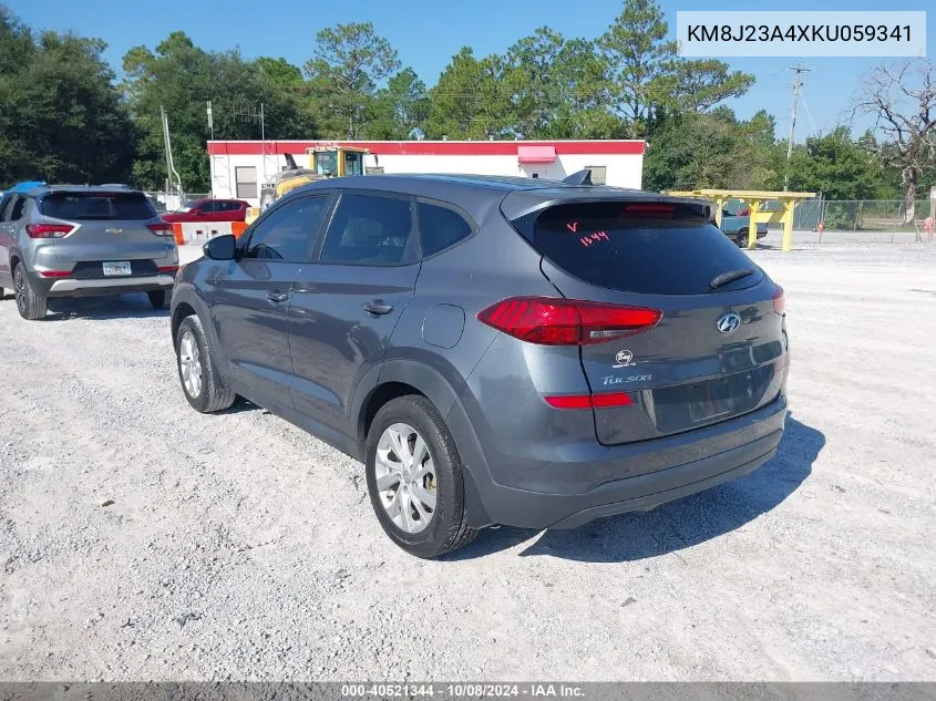 2019 Hyundai Tucson Se VIN: KM8J23A4XKU059341 Lot: 40521344