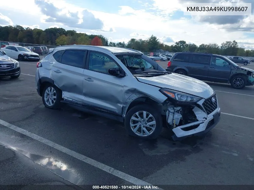 2019 Hyundai Tucson Value VIN: KM8J33A49KU998607 Lot: 40521580