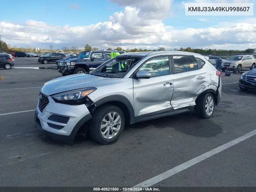 2019 Hyundai Tucson Value VIN: KM8J33A49KU998607 Lot: 40521580