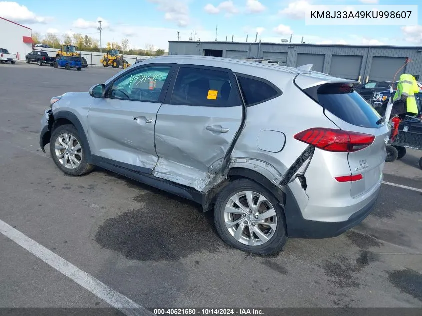 2019 Hyundai Tucson Value VIN: KM8J33A49KU998607 Lot: 40521580