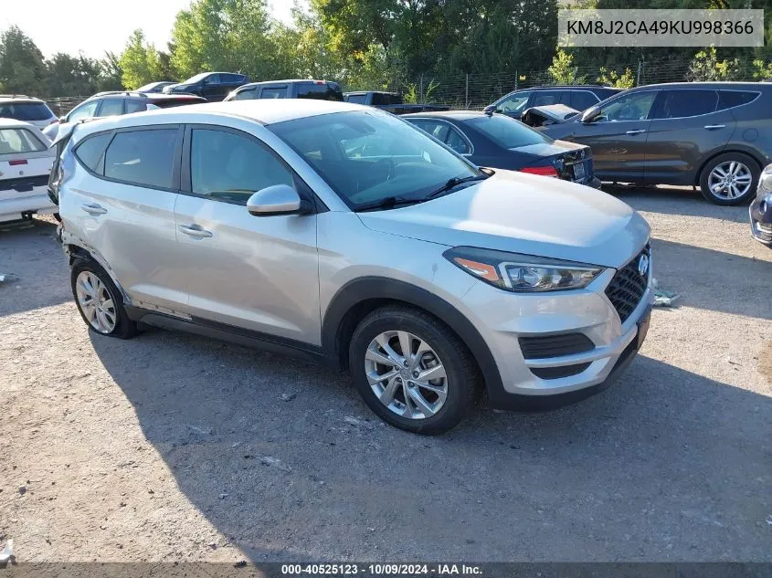 2019 Hyundai Tucson Se VIN: KM8J2CA49KU998366 Lot: 40525123