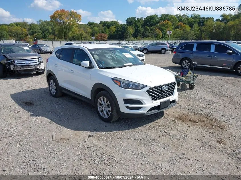 2019 Hyundai Tucson Se VIN: KM8J23A46KU886785 Lot: 40535574