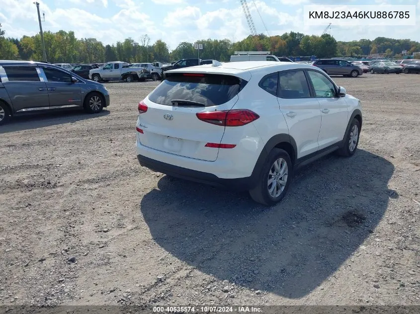 2019 Hyundai Tucson Se VIN: KM8J23A46KU886785 Lot: 40535574