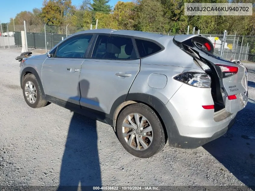 KM8J2CA46KU940702 2019 Hyundai Tucson Se