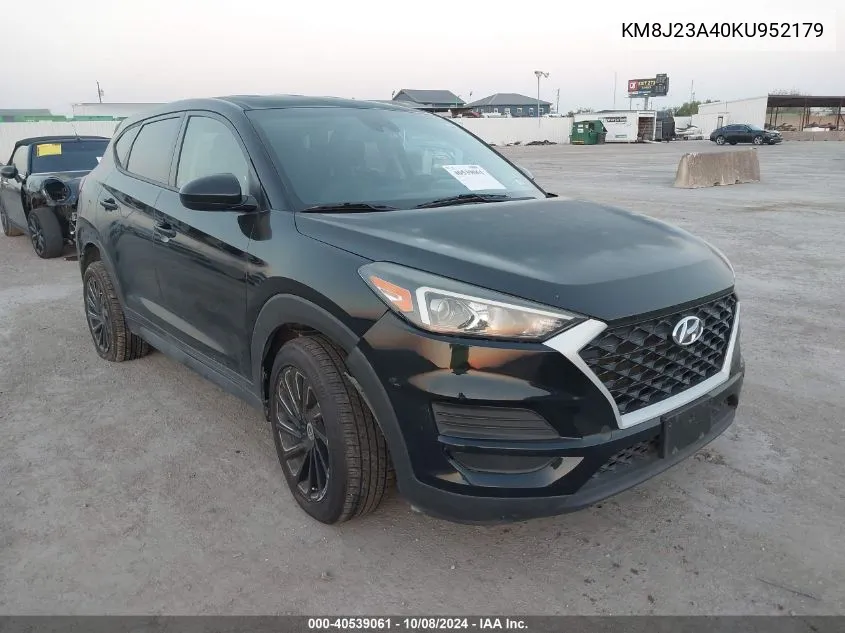 2019 Hyundai Tucson Se VIN: KM8J23A40KU952179 Lot: 40539061