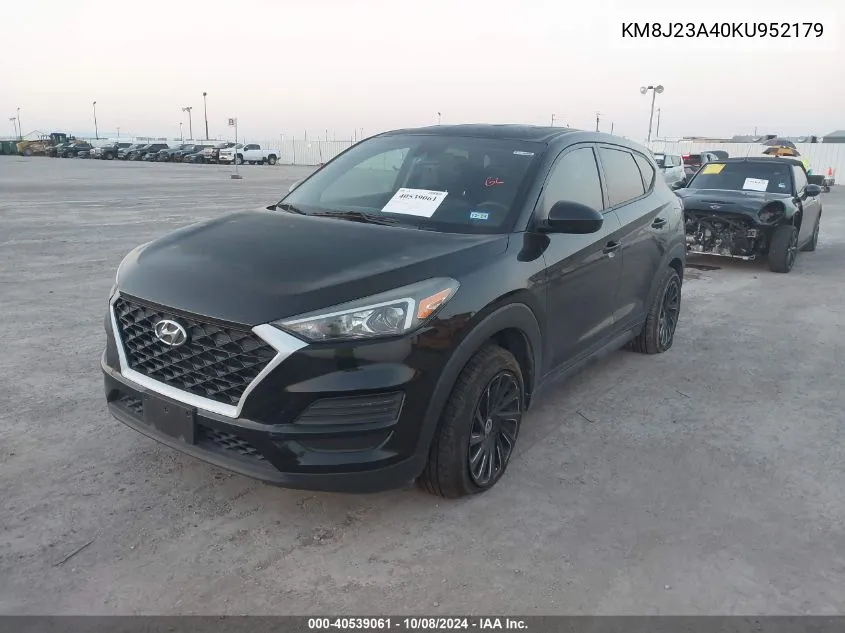 2019 Hyundai Tucson Se VIN: KM8J23A40KU952179 Lot: 40539061