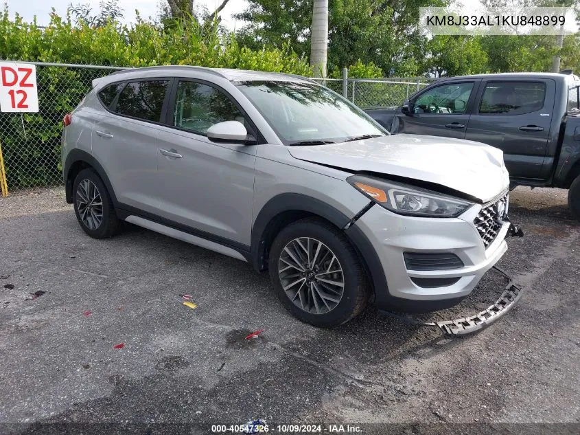 2019 Hyundai Tucson Limited/Sel/Sport/Ultimat VIN: KM8J33AL1KU848899 Lot: 40547326