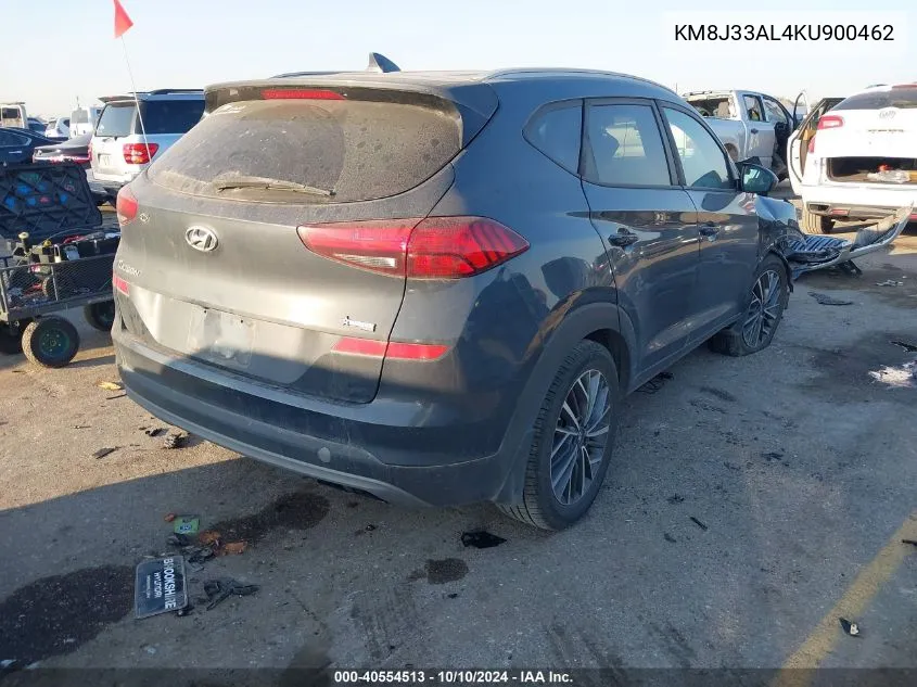 2019 Hyundai Tucson Sel VIN: KM8J33AL4KU900462 Lot: 40554513