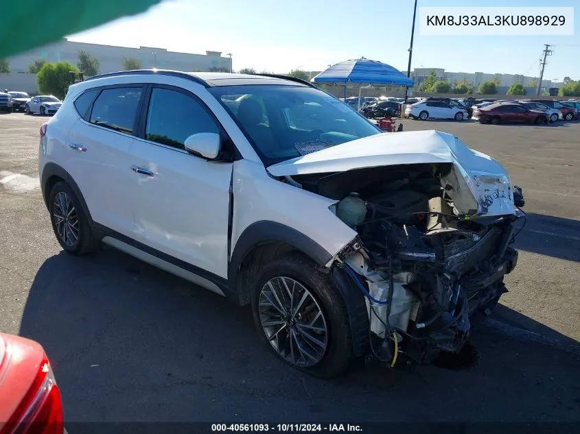 2019 Hyundai Tucson Ultimate VIN: KM8J33AL3KU898929 Lot: 40561093