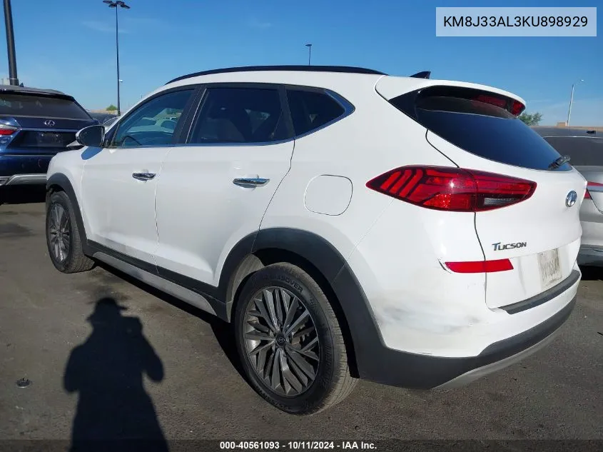 2019 Hyundai Tucson Ultimate VIN: KM8J33AL3KU898929 Lot: 40561093