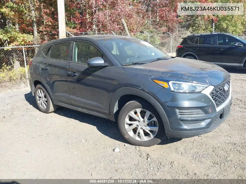 2019 Hyundai Tucson Se VIN: KM8J23A46KU035571 Lot: 40591239