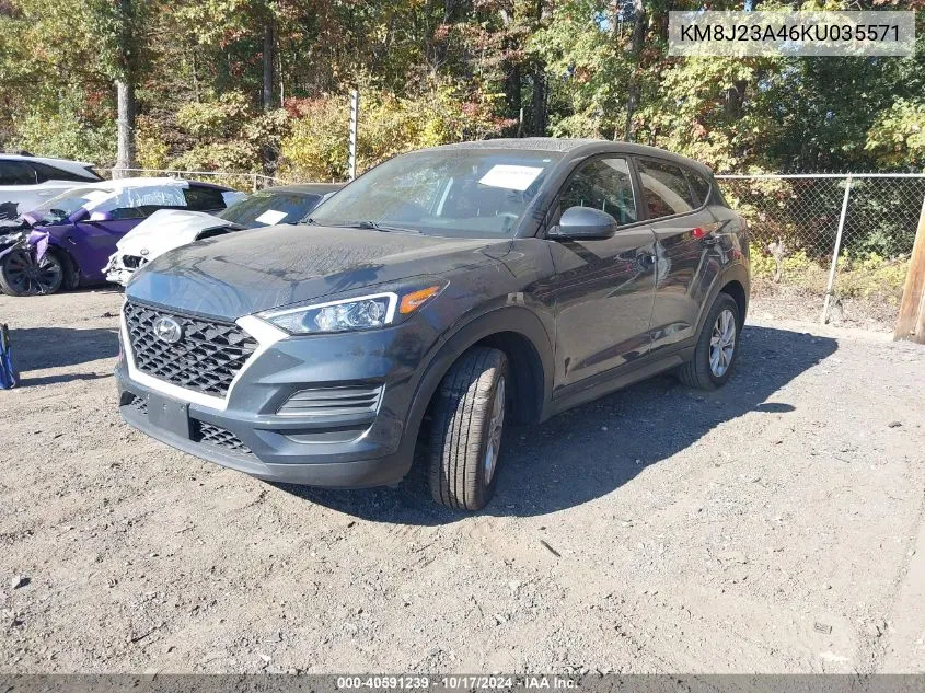 2019 Hyundai Tucson Se VIN: KM8J23A46KU035571 Lot: 40591239