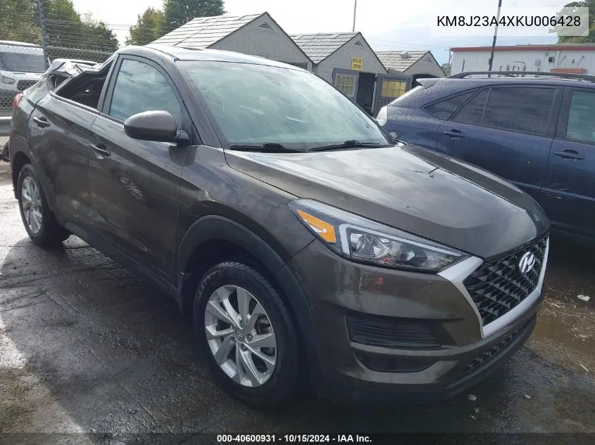 2019 Hyundai Tucson Se VIN: KM8J23A4XKU006428 Lot: 40600931