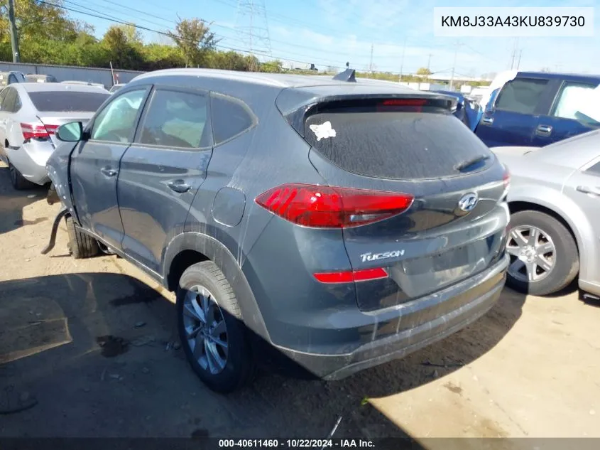 KM8J33A43KU839730 2019 Hyundai Tucson Value