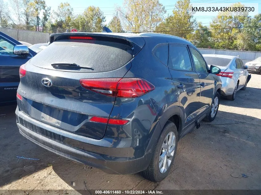 KM8J33A43KU839730 2019 Hyundai Tucson Value