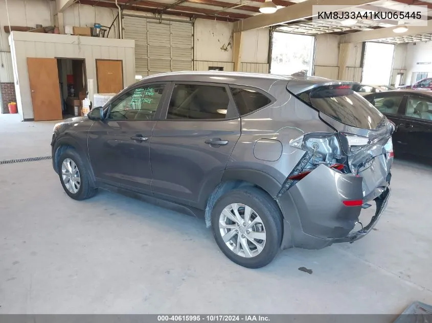 2019 Hyundai Tucson Value VIN: KM8J33A41KU065445 Lot: 40615995