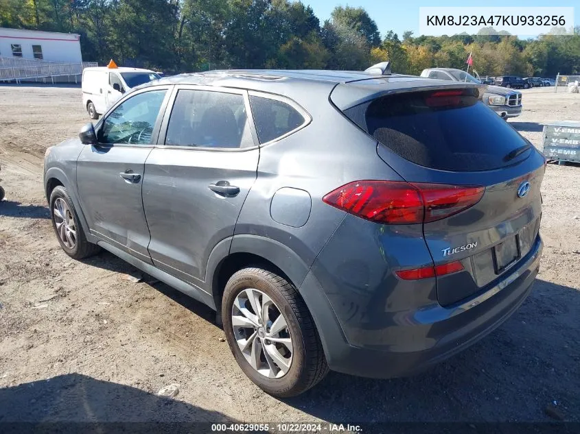 2019 Hyundai Tucson Se VIN: KM8J23A47KU933256 Lot: 40629055